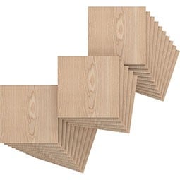 Assorted flat hobby boards in a natural wood finish, neatly arranged. Ideal for crafting, modeling, and DIY projects, enhancing creativity and artistic expression.